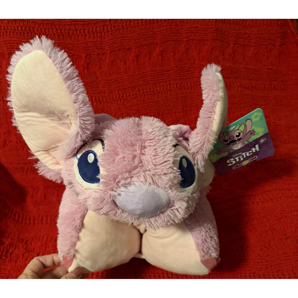 Disney Angel Pillow Pet 16 Inch Pink Plush Lilo and Stitch NWT